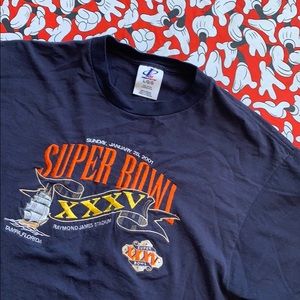 2001 Tampa Buccaneers SUPER BOWL TEE XXXV